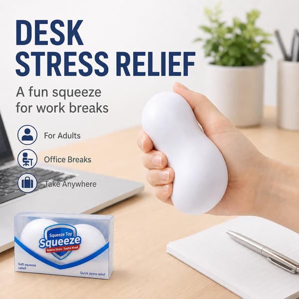 Sprø Smør Squishy Stick ASMR Sakte Stigende Perlefylt Klemme Skrivebordsdekorasjon Gaver til Voksne (Såpe) Soap
