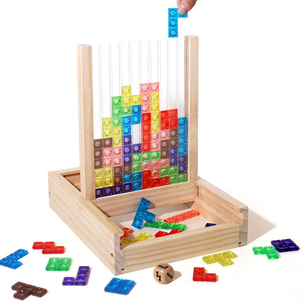 3D Stableblokkasse - STEM Terning Byggespil Boxed Colored  Blocks