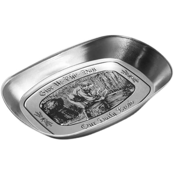 Vintage Metal Frugtskål - Tin Camping Serveringsbakke - Rustik Udendørs Snackfad til Picnic Havefest