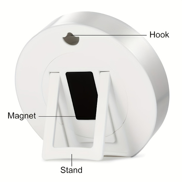 Magnetisk mekanisk nedtællingstimer 60 minutters køkken madlavning studie timer Silvery