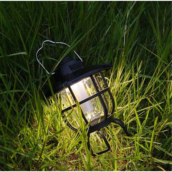 6 LED Aurinkoenergia Käsikammen Dynamo LED Valolyhty Ulkoiluun, Retkeilyyn, Metsästykseen, Purjehdukseen, Säänkestävä