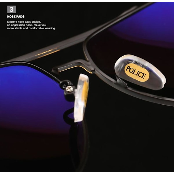Nya UV-skydd polariserade solglasögon, herr solglasögon körglasögon, pilotglasögon, omfattande förpackningsskydd{f2} BLACK/GOLDEN