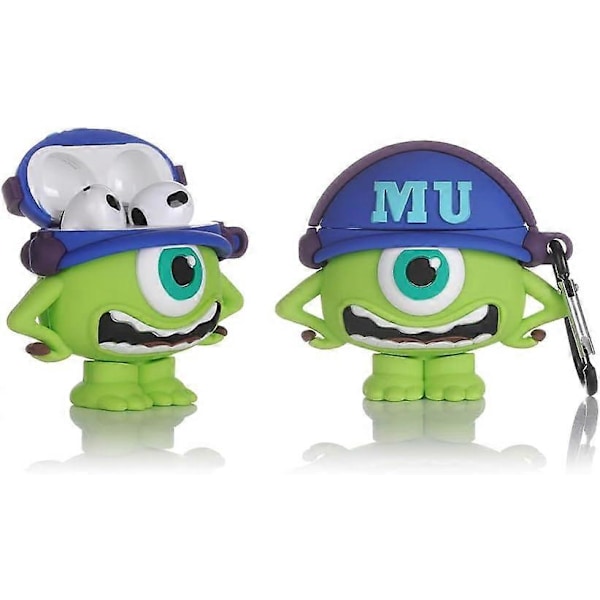 Passer til Airpods 3. generation 2021, Silikone Tegneserie Sød Etui Beskyttende Stødsikkert Cover til Airpods 3 Sød MrQ{F2] Cute MrQ standard