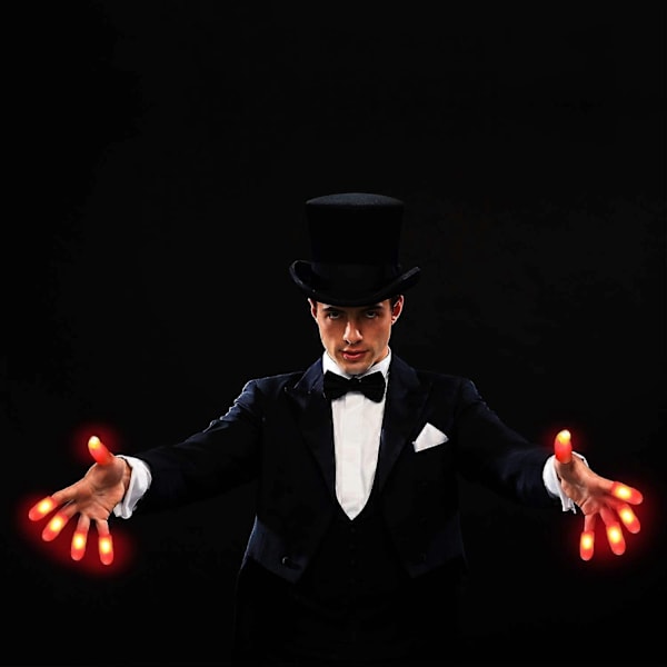 10 Stykker LED Fingerlys Triks Fingerlys Tommellys Finger Spøk Leketøy Verktøy for Opptreden Halloween-WELLNGS