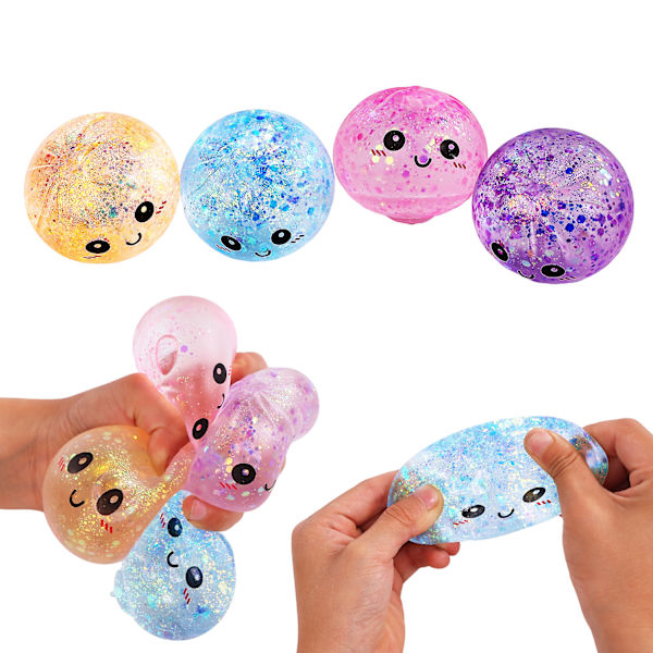 12 st Squishy Bun Stressavlastningsleksaker Aurora Långsamt Stigande Sensorisk Kläm Fidget Set
