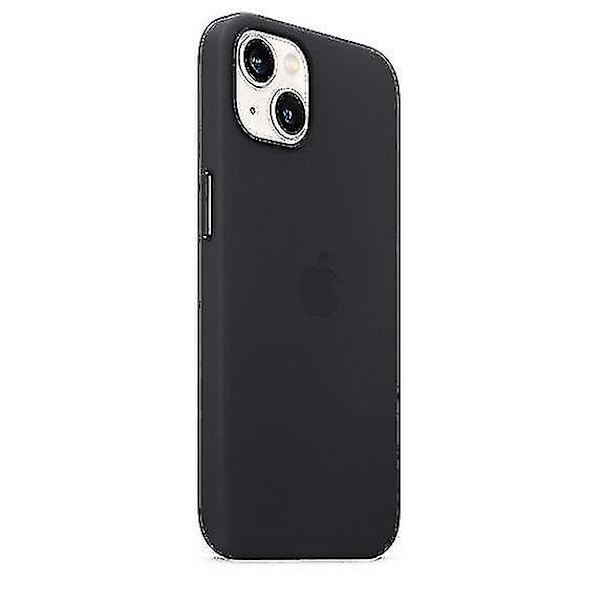 iPhone 13 Nahkakotelo MagSafella - Keskiyön Musta{f2}