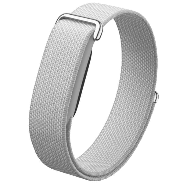Google Fitbit Nylon borrelåsbånd Premium Gray