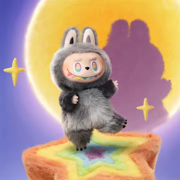 Pop Mart Labubu The Monsters 3.0 – Spændende Macaron Plys Nøglering Serie (1 Æske, 15 cm){f202}