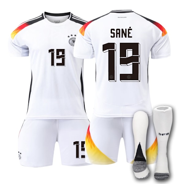 2024-2025 Sesong UEFA Tysklands Nr. 19 Jerseysett NO.19 Sane NO.13 Anton l(175-180cm)