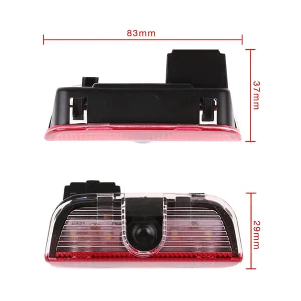 2 stk. Bil LED Dekorativ Dørlys Velkomstprojektor Kompatibel VW Passat B6 B7 Sharan CC Golf 5 6 7 Jetta Scirocco 3 Tiguan EOS hvit VW hvit VW{f2} white VW 2PCS