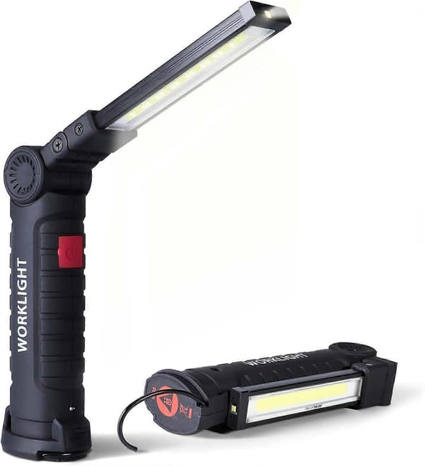 LED Arbeidslys 5 Moduser - LED Inspektørlampe 800LM, Oppladbart Reparasjonslys, Egnet for Bilreparasjonsarbeid{F2}