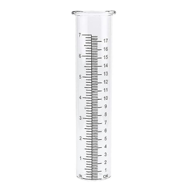 Tehokas varaosaputki sademittariin, lasinen vedenmittaustyökalu, sopii puutarhaan ja ulkokäyttöön{F2} inches