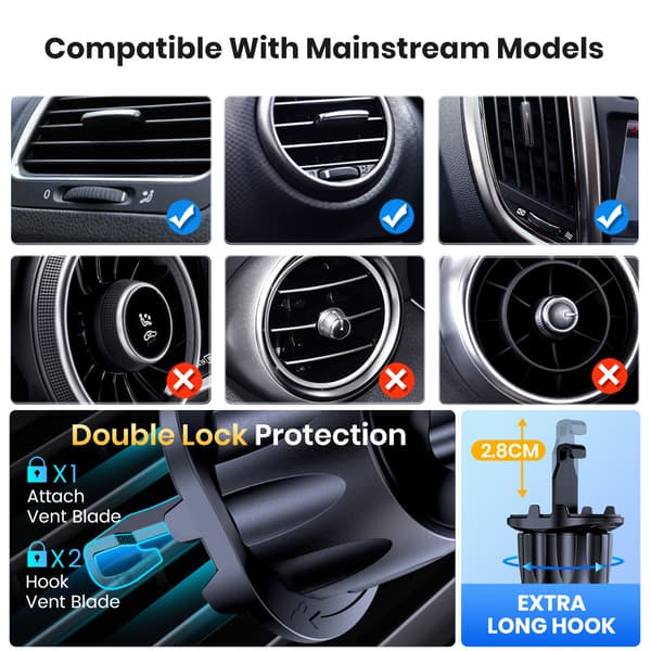 Biltelefonhållare – Instrumentbräda & Navigationsklämma för Smartphones, Hemmabruk Suction cup mount