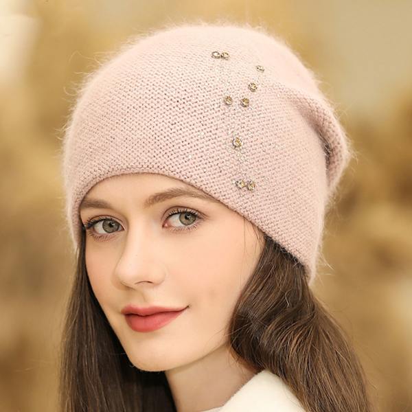 Damehat Koldt Vejr Krystalhat Termisk Hue Sort{F2} Black