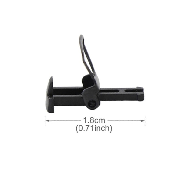 10 kpl Junan Kytkinkoukku Junatarvikkeet 1:87 Mittakaavan Vaunuille DIY Tarvikkeet Gray 1.8cm