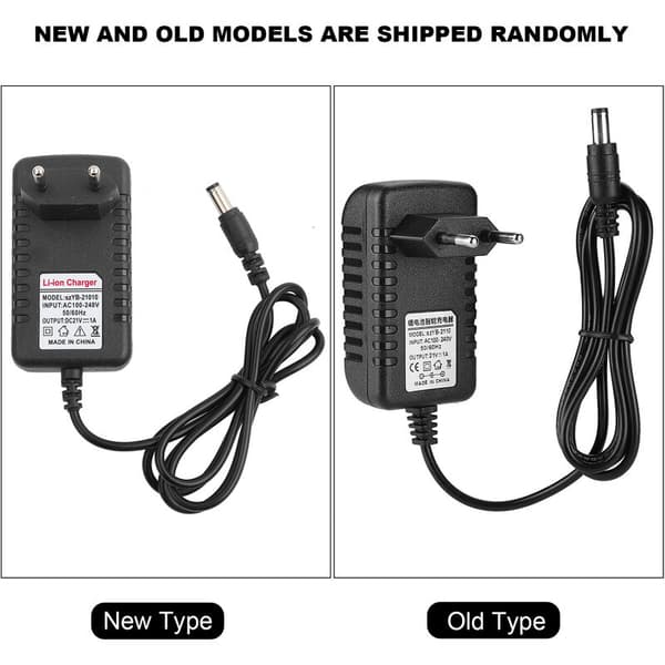 21V/1A Tykk Kobbertråd Li-ion Ladeadapter Adaptivt Litiumbatterilader EU Plugg Elektroverktøylader