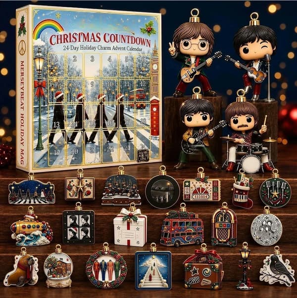 2026 Michael Jackson julekalender klassisk scene 2D akryl hengende figur juletrepynt gave til musikkfans A6-Random 2D Acrylic