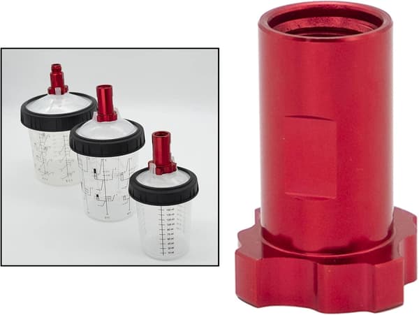 Spray Cup Connector Engångs Spraypistol Kopp Adapter Anslutning för Färgsprutning Intern M16x1.5