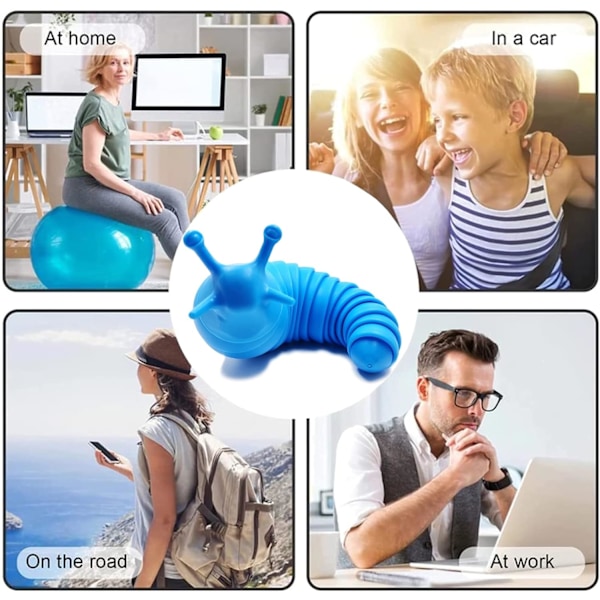 Blå snegle avslapningsleke Blue