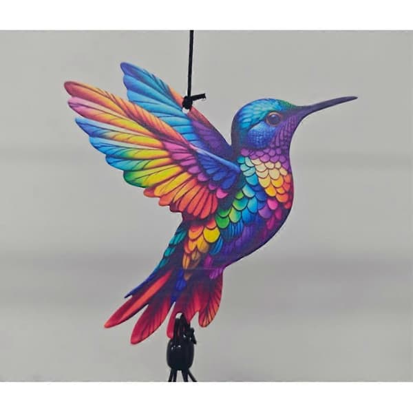 Kolibri-tuulikello ulkokäyttöön, metallinen kello, puutarhan pihan sisustus, muistokello