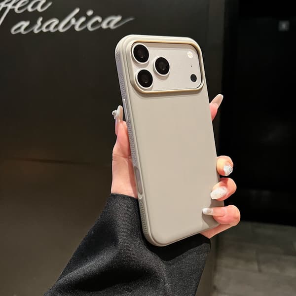 Magnetiskt iPhone-läderfodral, minimalistiskt skyddsfodral i konstläder, smalt magnetiskt telefonfodral för vardagsskydd *iPhone 18 Pro* grå grey iPhone 18 Pro