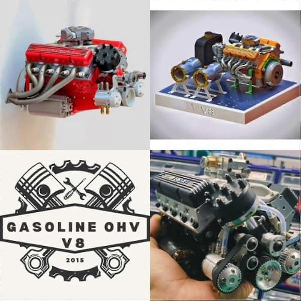 Cison V8 Moottorisarja Bensiini, Bensiini OHV V8 SmallBlock Moottorimallisarjat