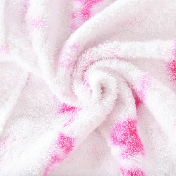 Badehåndkle med hette til barn, 100 % bomullsfrotté badekåpe for gutter og jenter 320 Pink 10-13 Years