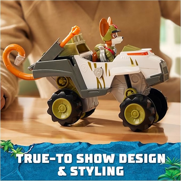 Paw Patrol - Paw Patrol - ajoneuvo + viidakkoseikkailija-hahmo Pups - Paw Patrol hahmo auto keräilyesine -{f229}