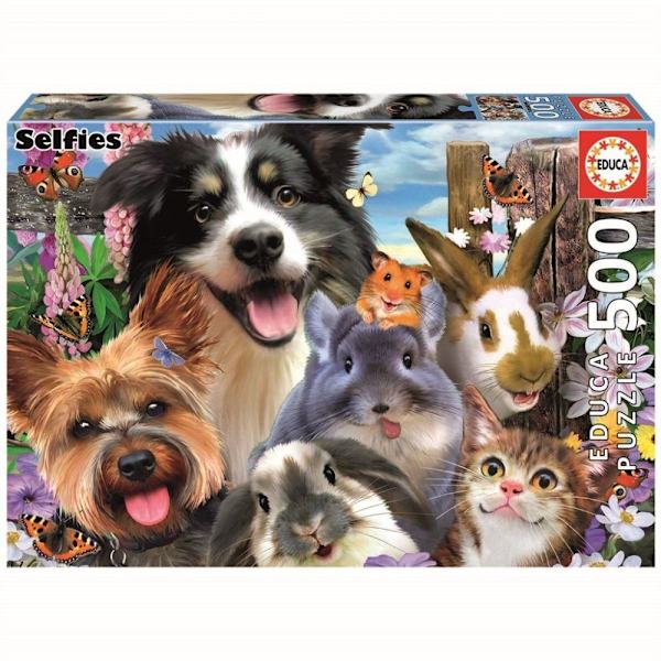 Educa Hauska Selfie Palapeli 500 palaa 19250(f2) multifärg multicolor