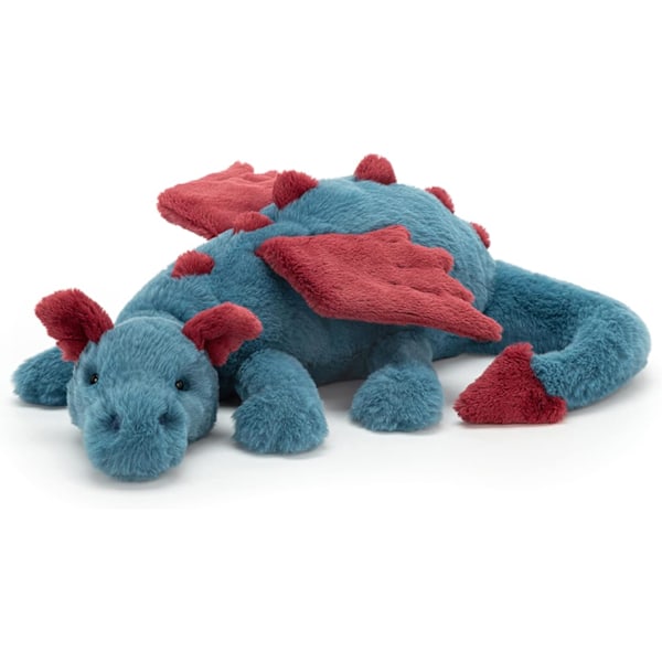 Jellycat Snödrake Gosedjur, Enorm 66 cm - Mytisk Plyschleksak - Klassisk Barngåva{f197}