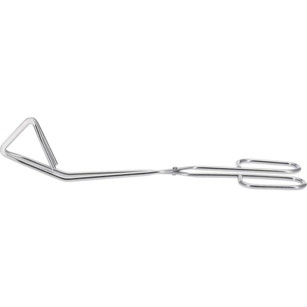 3-delt grill- og steketang rustfritt stål lengde 24 cm sølv