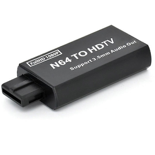 N64 HDMI-muunnin HD 1080P Pelikonsoli N64 HD-TV-adapteriin Plug and Play N64/SNES/NGC/SFC:lle 3,5 mm:n äänilähdöllä - WELLNGS