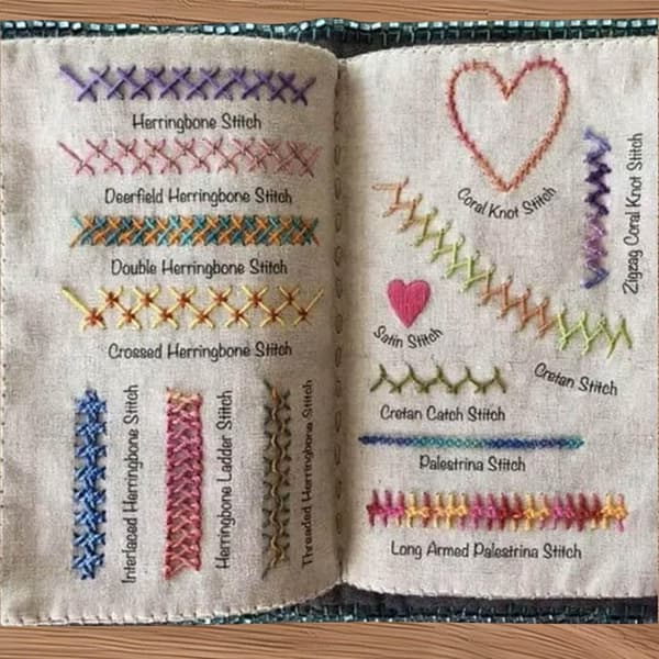 Stygnbok Broderi Stygnbok DIY Syböcker Broderiböcker med Stygn Syböcker för Nybörjare och Entusiaster