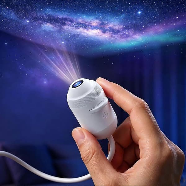 2026 Ny HD Smart Dynamisk 5D Holografisk Nattlysprojektor, Plug and Play