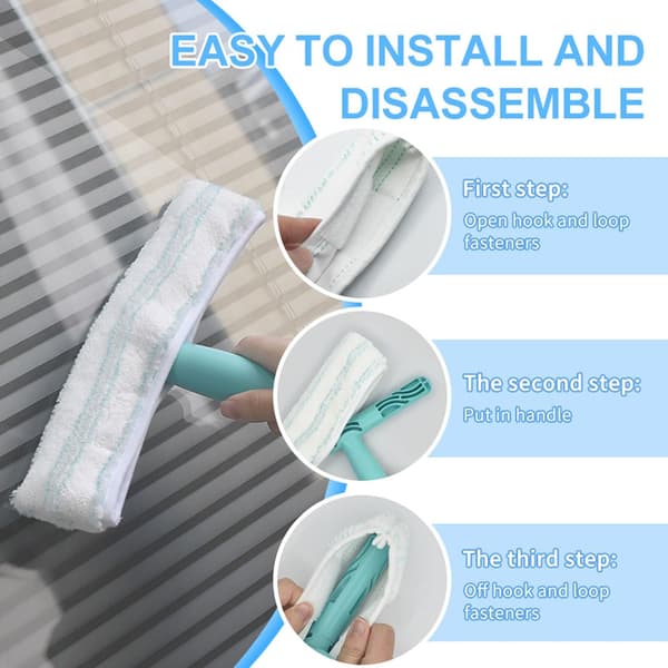 Husholdningsprodukter, 4 stk. Professionelle Mikrofibermopper Multifunktionelle Vinduer{f2}