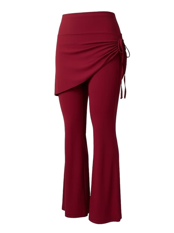 2 stk. tilfældig farve kvinders plus size atletisk afslappet yogabukser nederdel Random 3XL