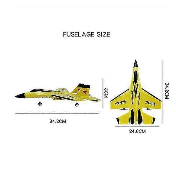 Su 35 RC Fly Fjernstyrt Flykontroller Su-35 Jagerfly Modell Fly Barn Blue