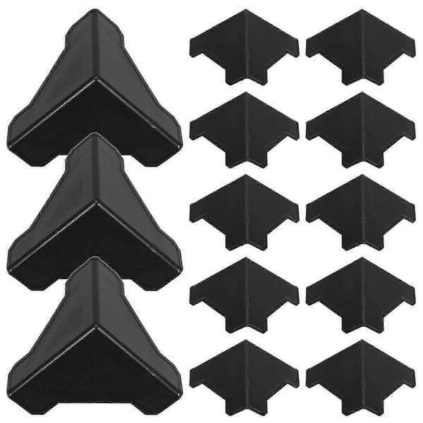 Hjørnebeskyttere af plast til kartonemballage til beskyttelse 200 stk. Black 6X6CM