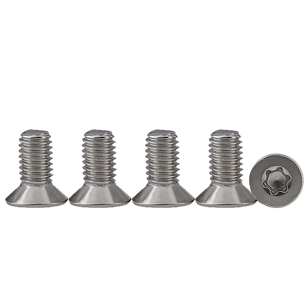 25 kpl M5 X 12 Uppotettu Pää Ruuveja, 304 Ruostumaton Teräs, Torx Ruuveja, Kone Ruuveja, Vakio Ajo, Täysin Kierteitetyt Ruuveja