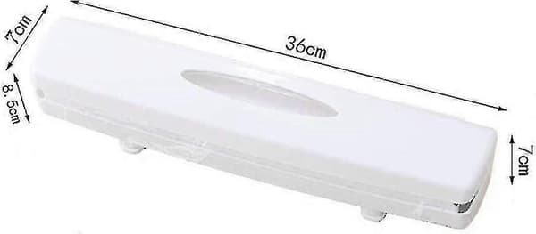Vit plastfolie eller aluminiumfoliedispenser, 30 cm - B5{f2}