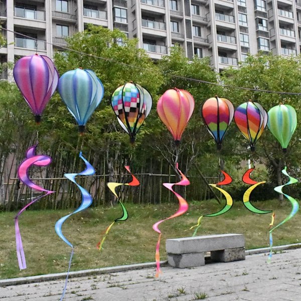 55 stk Luftballonger Varmeluftballonger Vindsokker Spiralvindmølle Hagegård Dekor