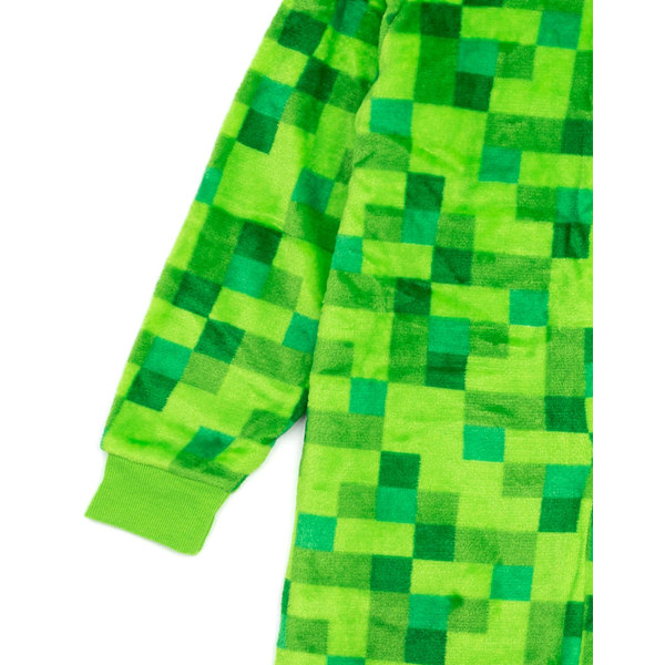 Minecraft Unisex Barn Onesie Grön Pixel Creeper (140cm)