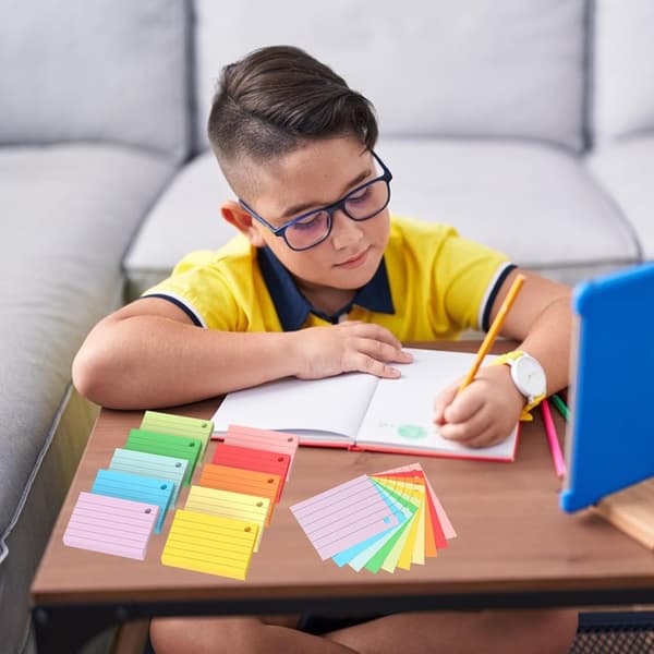 {hw} 1000 stk. A8 Kort Vokabular Kort Indeks Kort med 10 Binderinge Flash Cards Flash Cards Flash Cards Flash Cards
