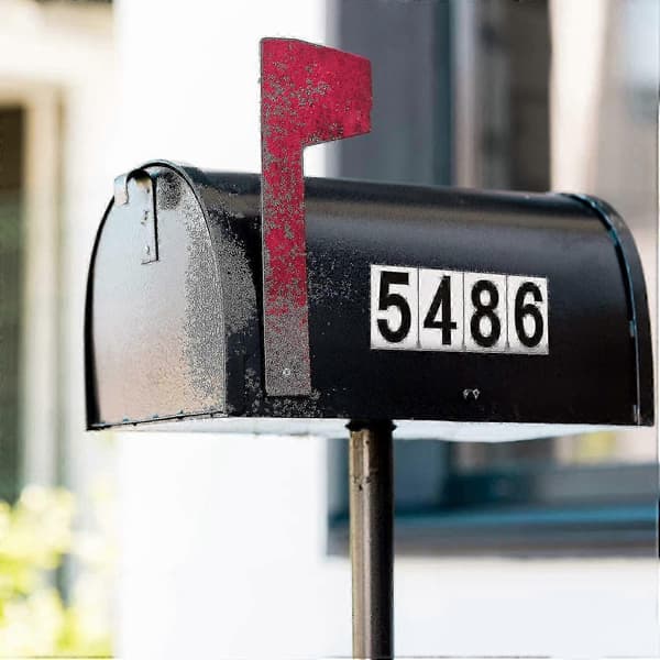 10 ark 240 st nummerdekaler brevlådenummer självhäftande vinylnummer för bostad, 5 cm