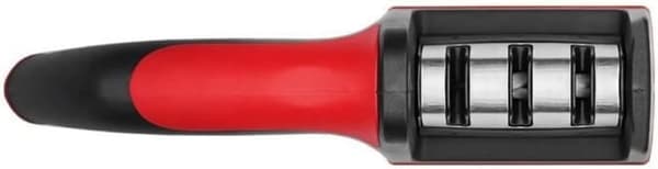Knivsliper - ergonomisk design - tre-delt buet håndtak - svart