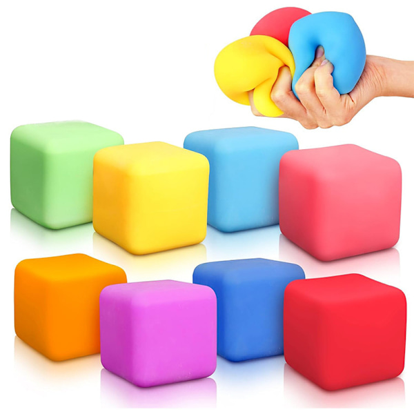 4-pack isbits-squishy stressbollar – Mjuk degklämleksak sensoriska leksaker för stresslindring