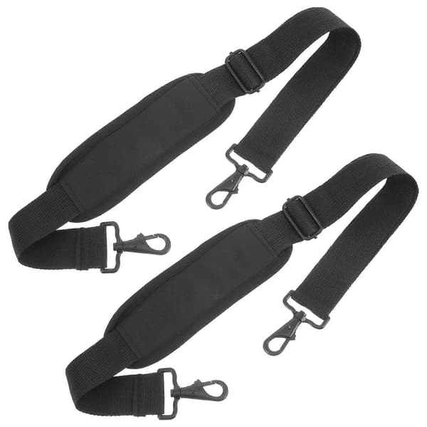 Vadderade axelremmar för väskor Bekvämt vadderat stöd för fiolfodral, handväskor och instrumentväskor Ersättning (2 st) Black 103.00X6.50X0.50CM