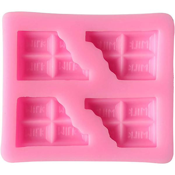2 stk. halv chokoladeform i silikone, chokoladeform til fondant}F2{