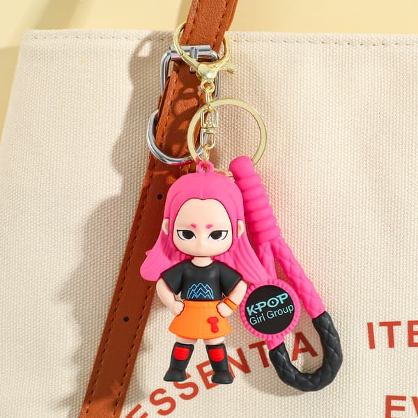 Demon Hunters Anime Nyckelring Kpop Idol Väskberlock Söt PVC Nyckelring Fanpresent*Q version - 2* Q version - 2