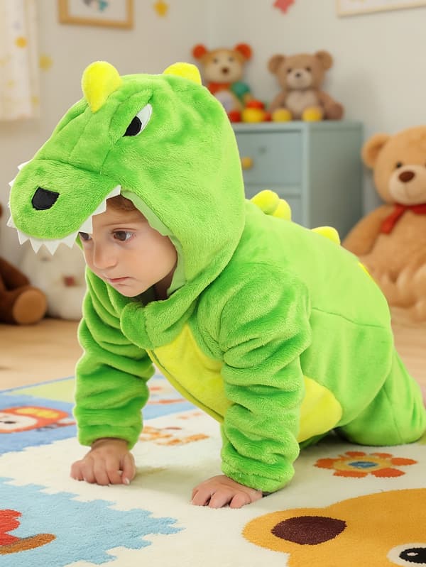 Børne Forår Efterår Romper Bodysuit Fest Ferie Skoleforestilling Udendørs Leg Grass Green 3-6M